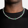 4MM GREEN CLOVER RIVIERA CHAIN