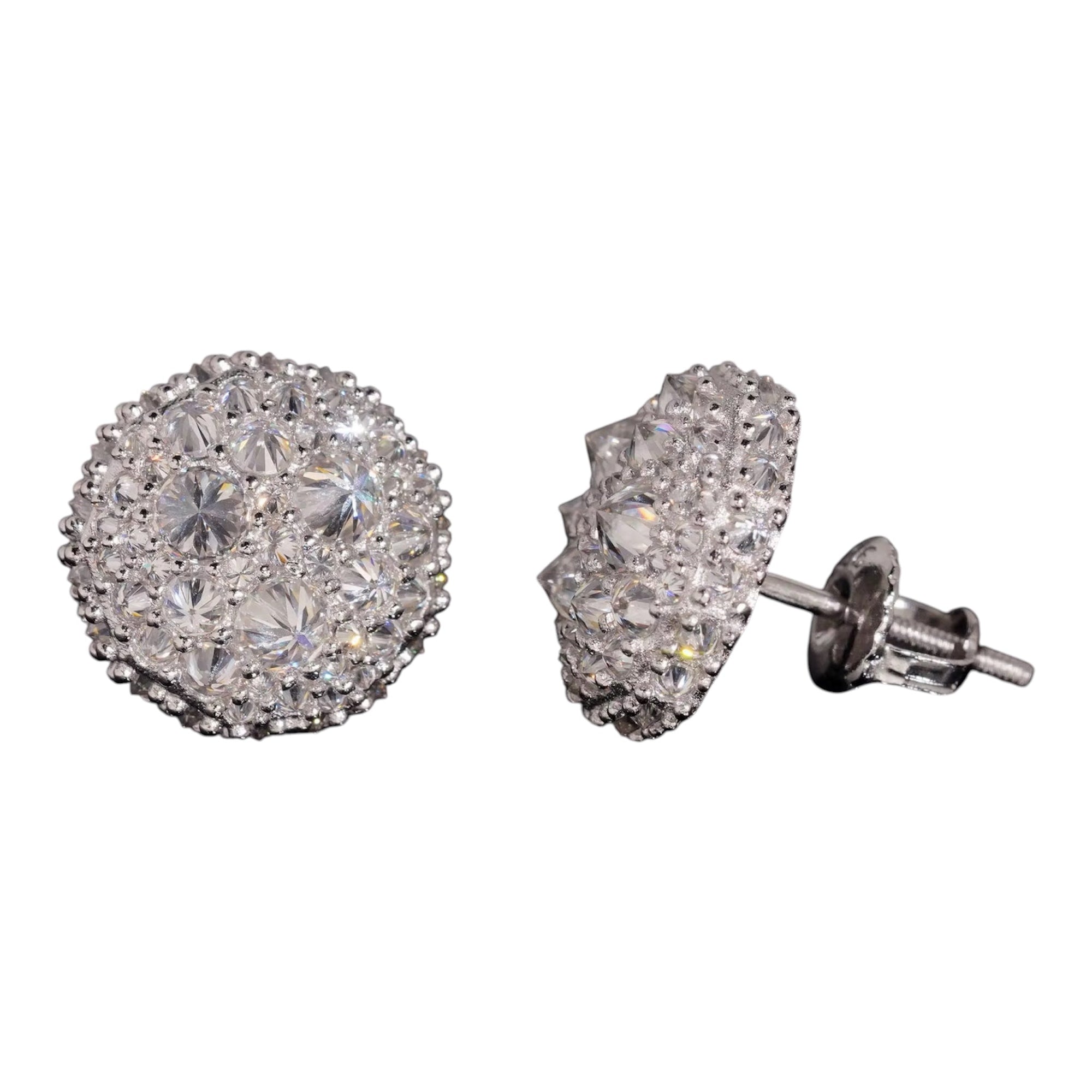 REVERSE MOSAIC SETTING EARRINGS