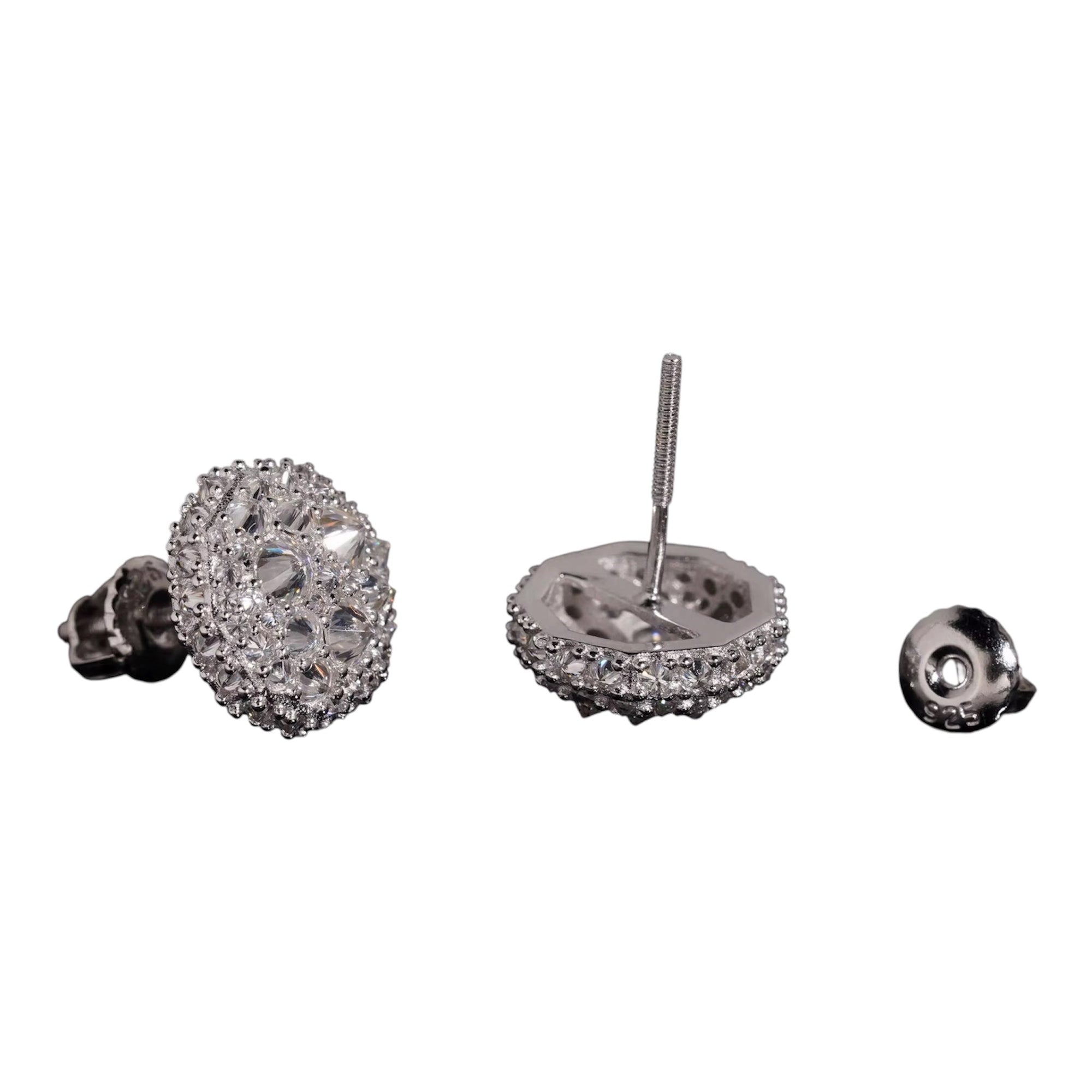 REVERSE MOSAIC SETTING EARRINGS