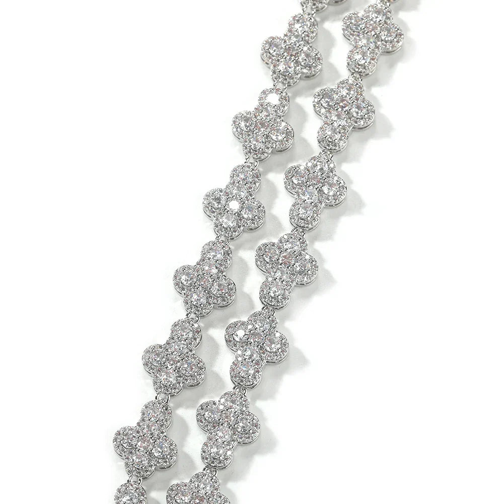 11MM ICED CROSS CHAIN