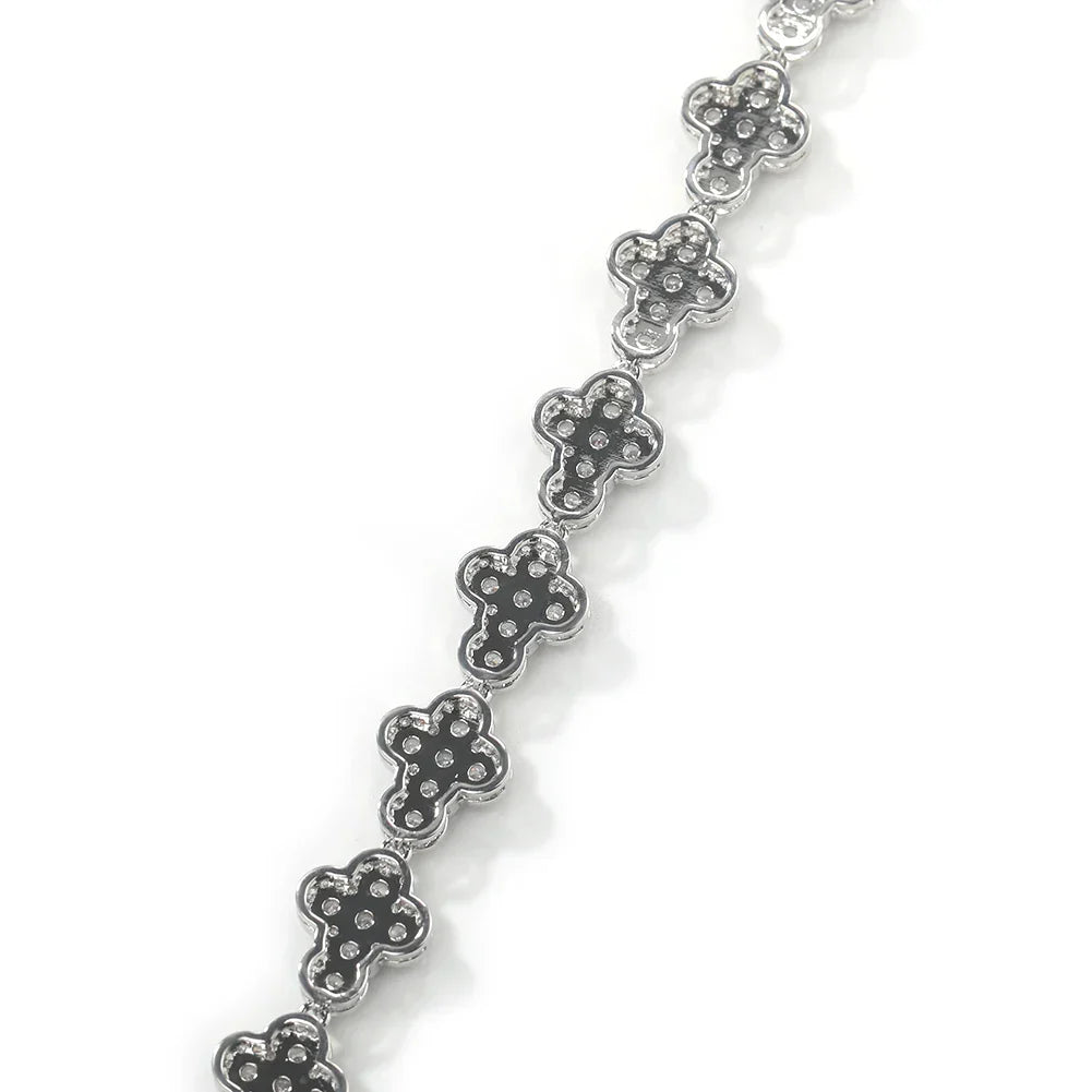 11MM ICED CROSS CHAIN