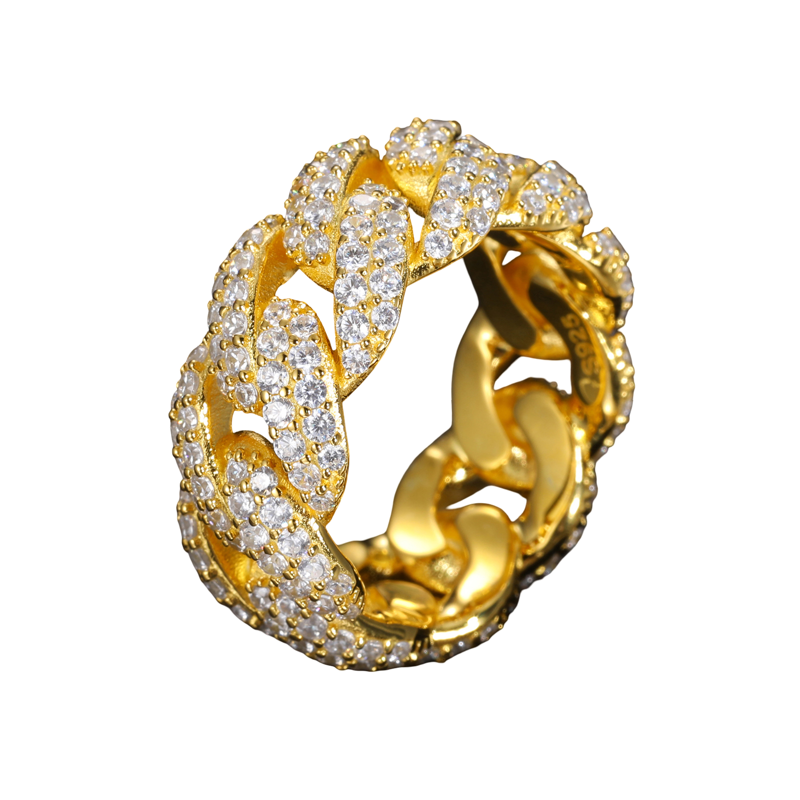 ROUND CUBAN LINK RING