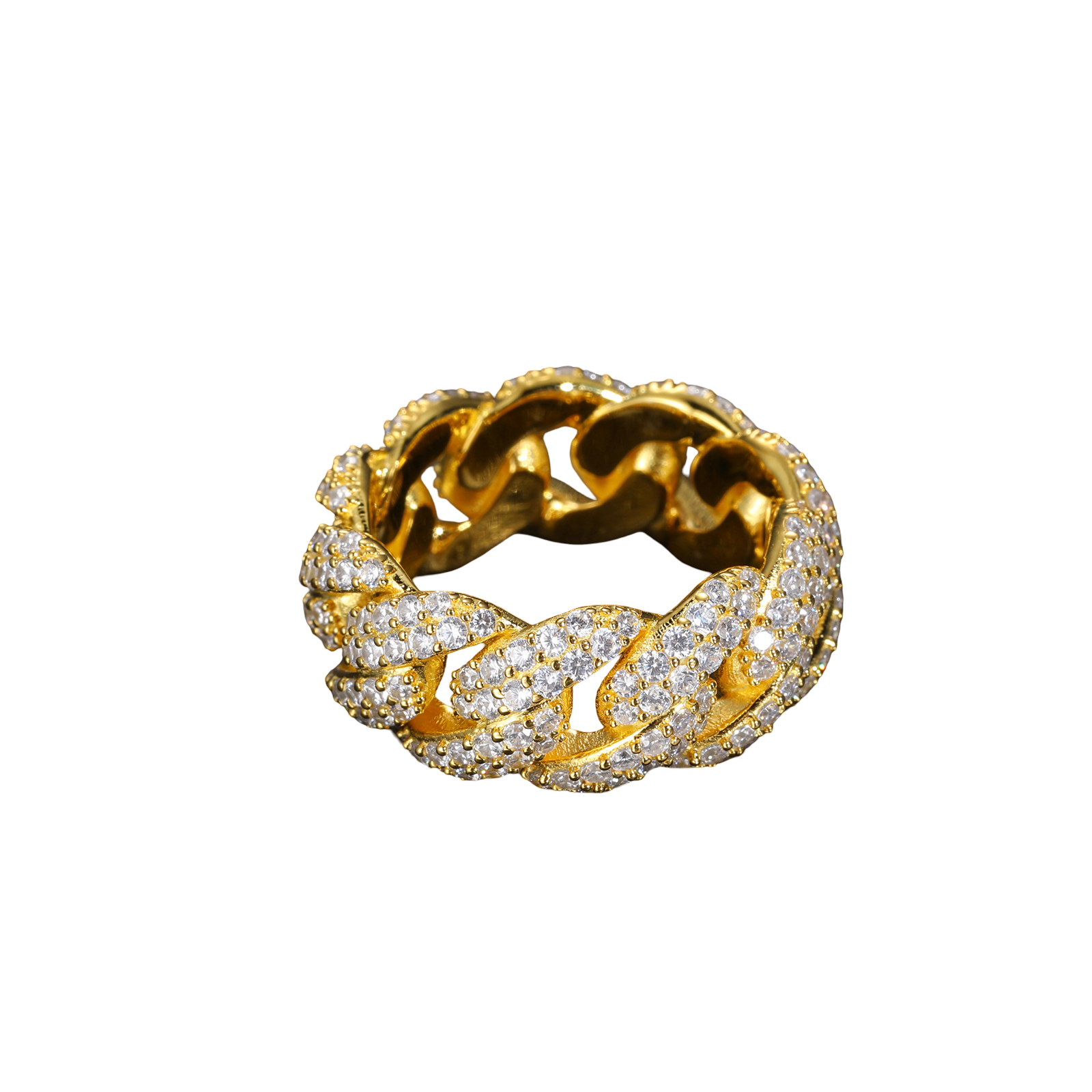 ROUND CUBAN LINK RING