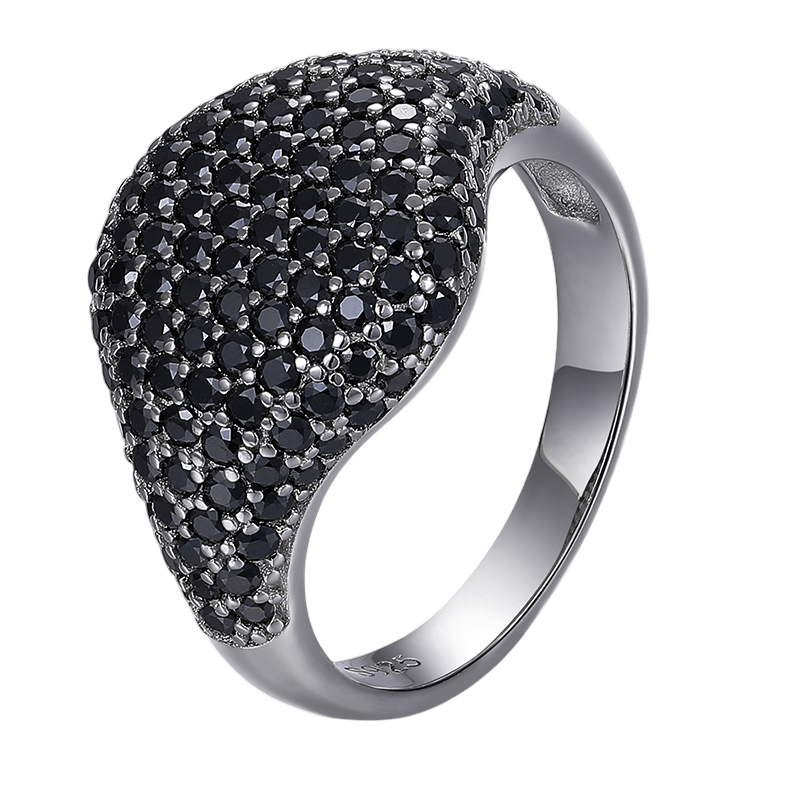 FULL BLACK PAVÉ RING
