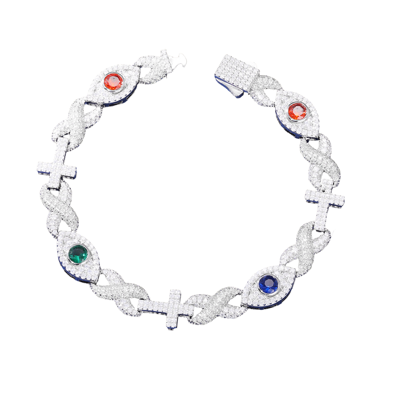 EYES-CROSS INFINITY BRACELET