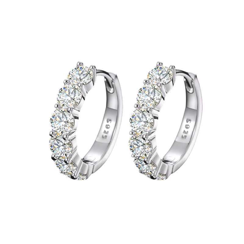 HALF-ICED EARRINGS
